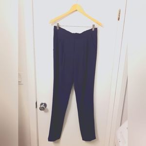Babaton Cohen Pants - Full Length Size 6 Navy Blue